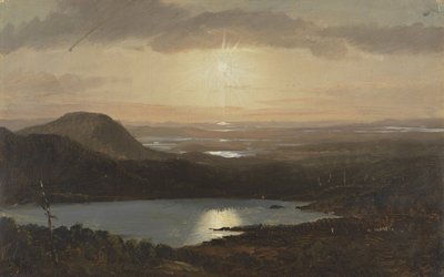 Eagle Lake Viewed from Cadillac Mountain, Mount Desert Island, Maine by Frederic Edwin Church